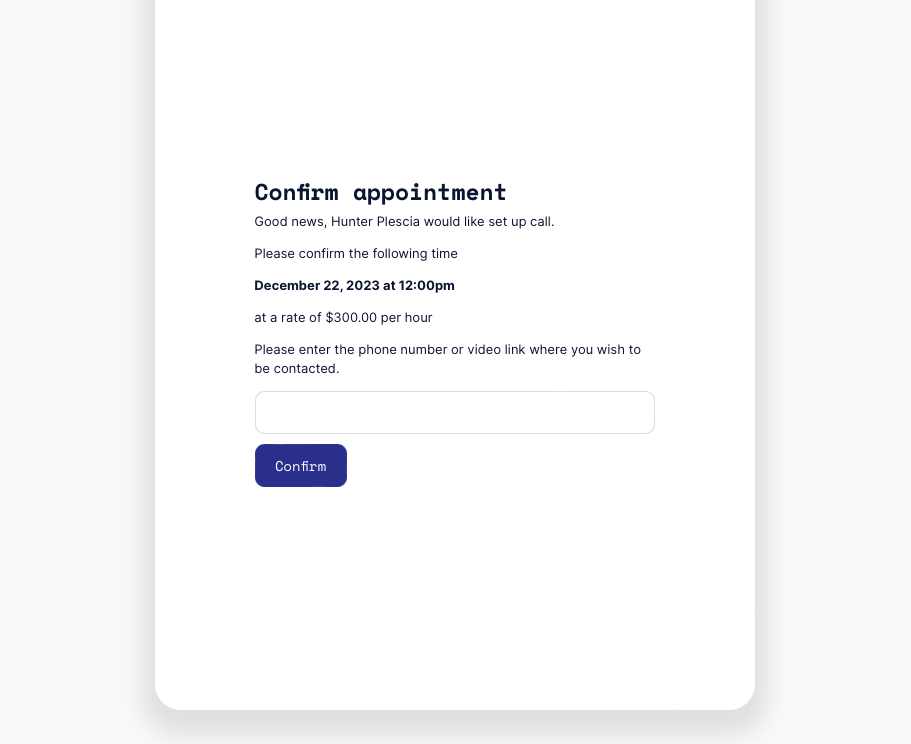 one9hundred confirmation email